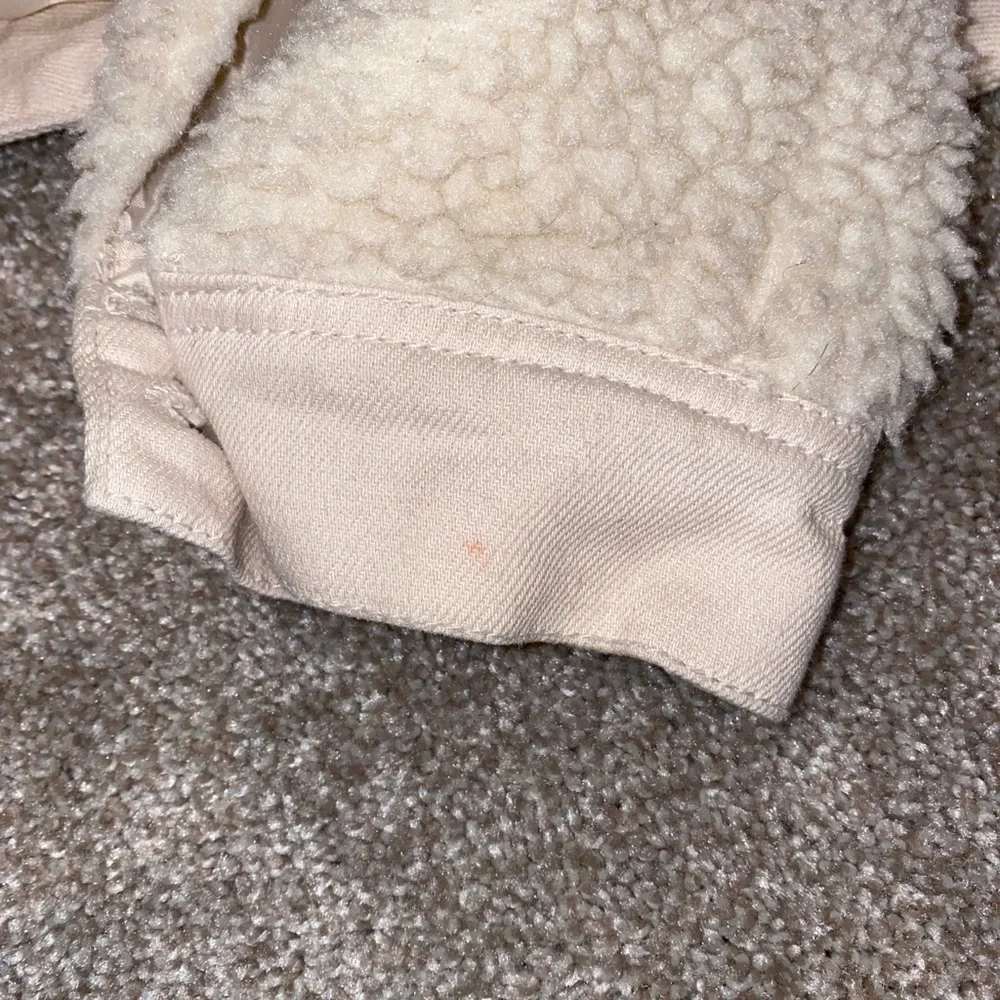 Zara Sherpa‎ Jacket Size XS Cream Off White